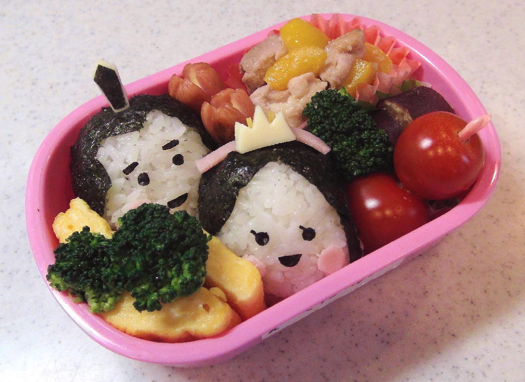 幼稚園弁当 お雛様 おにぎり Arty Noel