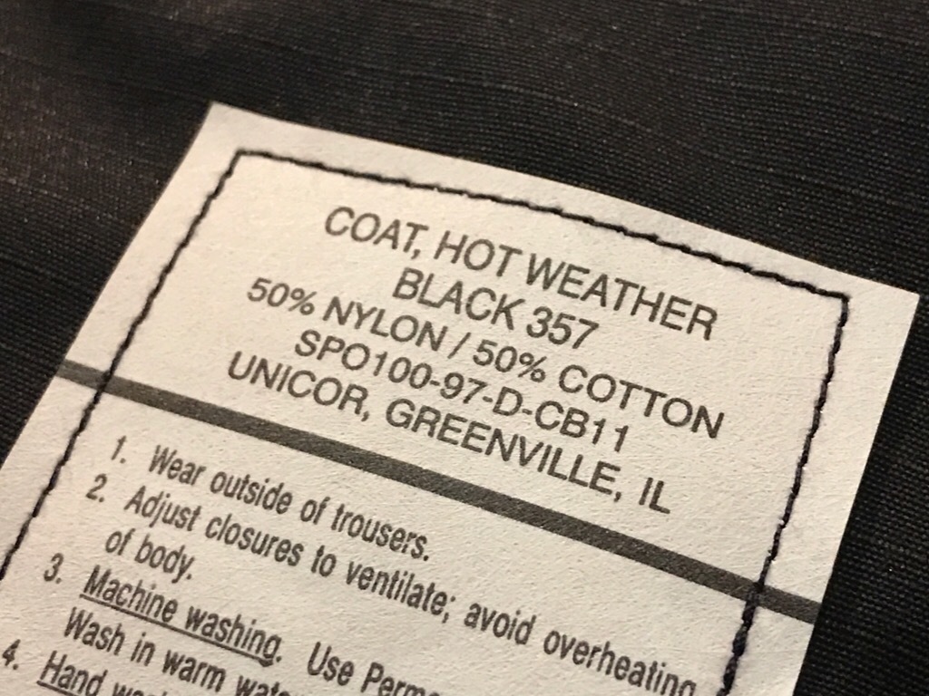Black 357HotWeather Coat !!! (T.W.神戸店)_c0078587_12344740.jpg