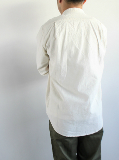 THE HINOKI　Linen Cotton Stand Up Collar Shirt_b0139281_15513755.jpg