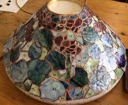 ステンドグラスパネル　ゼラニウム ステンドグラスパネルゼラニウム