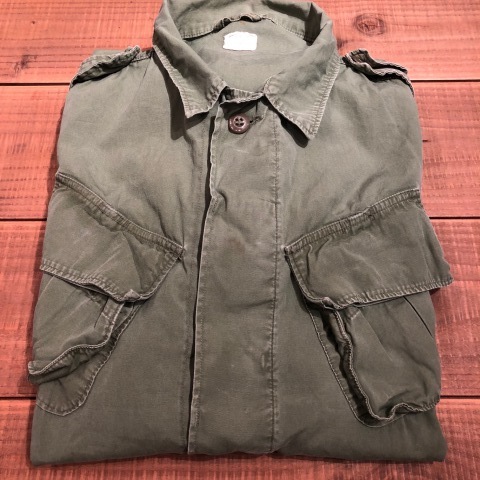 1960s \" U.S ARMY \" 100% cotton POPLIN - JUNGLE FATIGUE ２ND - JACKET ._d0172088_21425339.jpg