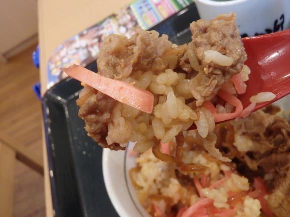 なか卯の和風牛丼ミニ　　　　　　関目店_c0118393_18202070.jpg