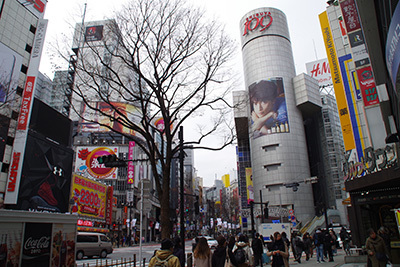 2月26日(月)の109前交差点_b0056983_16363548.jpg