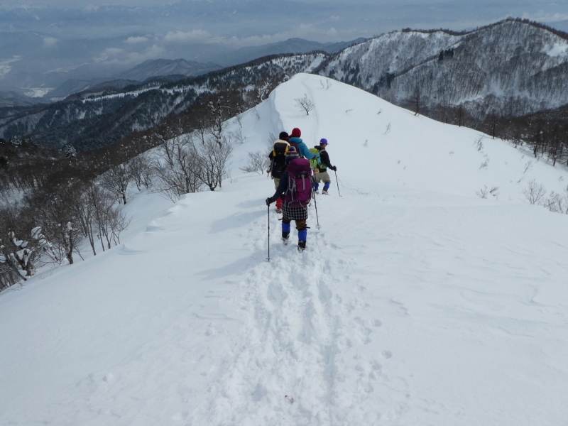 雪山登山　猪臥山 (1,518.8M)   下山 編_d0170615_19020996.jpg