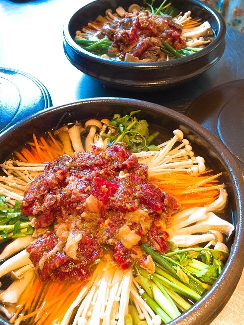 韓国料理教室は「牛肉とキノコたっぷりの鍋料理」_b0060363_00523318.jpg