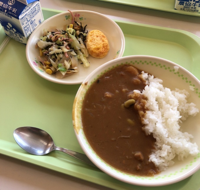 牧中ランチルームで給食会_d0182179_19372373.jpg