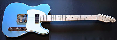 M指板の「Sadness Blue MetaのSTD-T 1本目」が完成!_e0053731_16545343.jpg