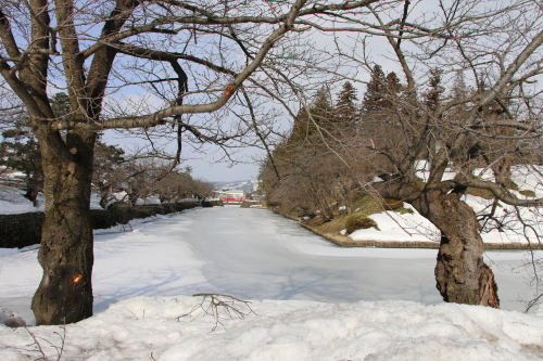 松岬公園からから米沢キャンパスへ、３月 6日・・・２_c0075701_09531810.jpg