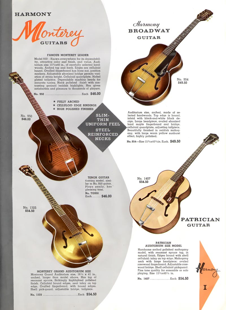 1968年製 Harmony Monterey H1325 Archtop Guitar ハーモニー