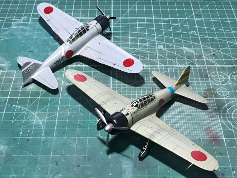 ハセガワ、エアフィックス 1/72零戦21型(完成) : サン ハセガワ、エアフィックス 1/72零戦21型(完成) : サン