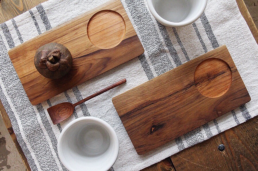 wood　plate&chopsticks_b0165512_18332883.jpg