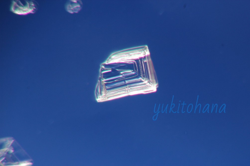 四角形な雪結晶 : 彩雲