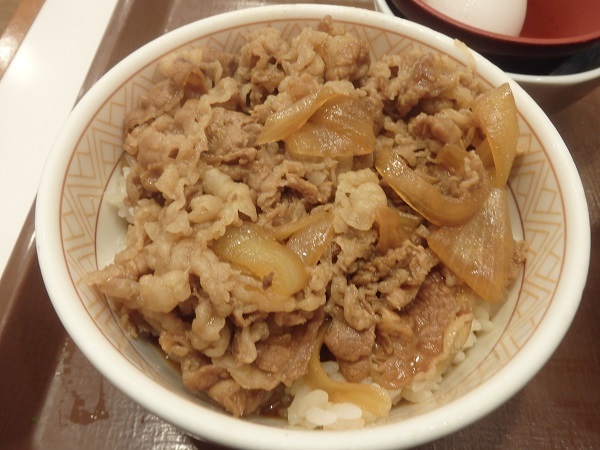 すき家の牛丼ミニしじみたまごセット　　　西宮今津巽店_c0118393_10414454.jpg