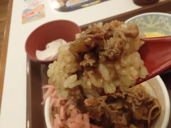 すき家の牛丼ミニしじみたまごセット　　　西宮今津巽店_c0118393_10554520.jpg