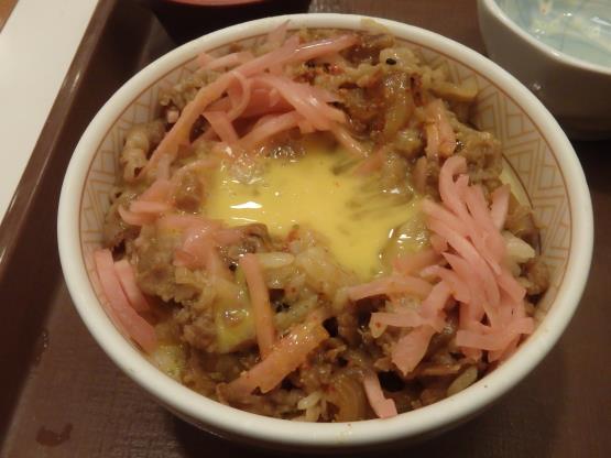 すき家の牛丼ミニしじみたまごセット　　　西宮今津巽店_c0118393_10590621.jpg