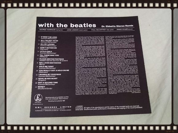 THE BEATLES / with the beatles Dr.Ebbetts Stereo Remix_b0042308_16010918.jpg