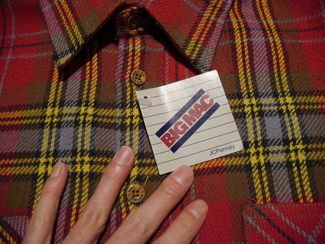 ~1980\'s \" BIG MAC \" FLANNEL SHIRT×2!!_d0342315_12385488.jpg