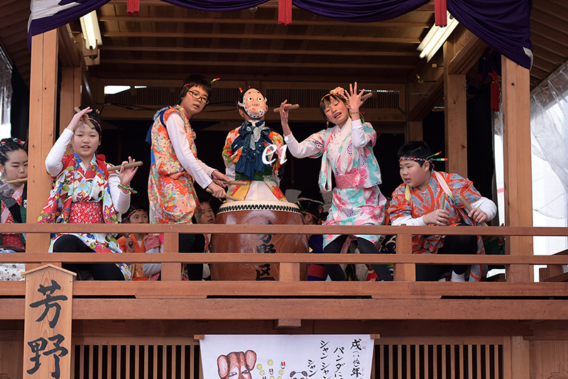 勝山左義長まつり-2018　芳野区子どもばやしコンクール_c0317868_10565680.jpg