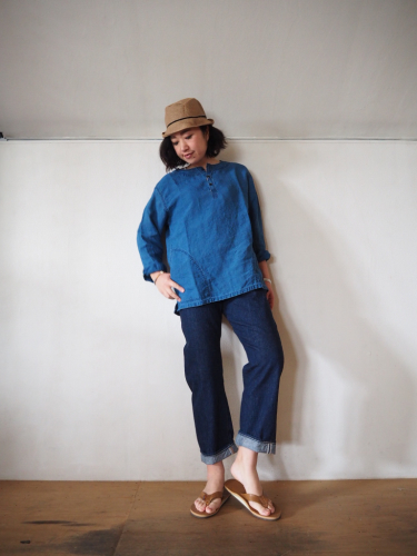 オアスロウ デニムロングワンピース or Slow デニムロングワンピース