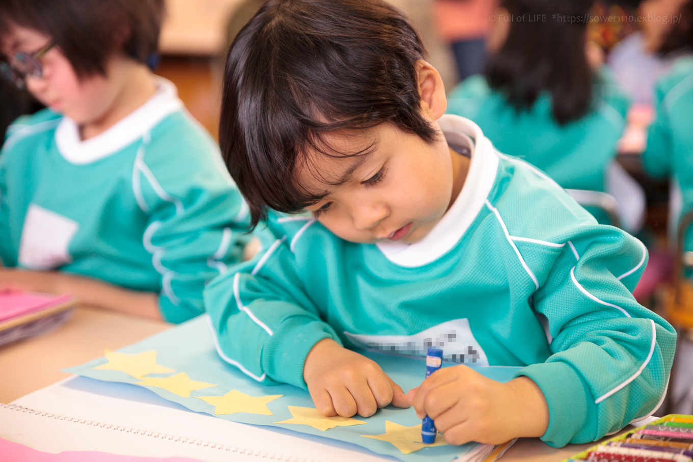 幼稚園年少組のAki　最後の保育参観_c0369219_17173924.jpg