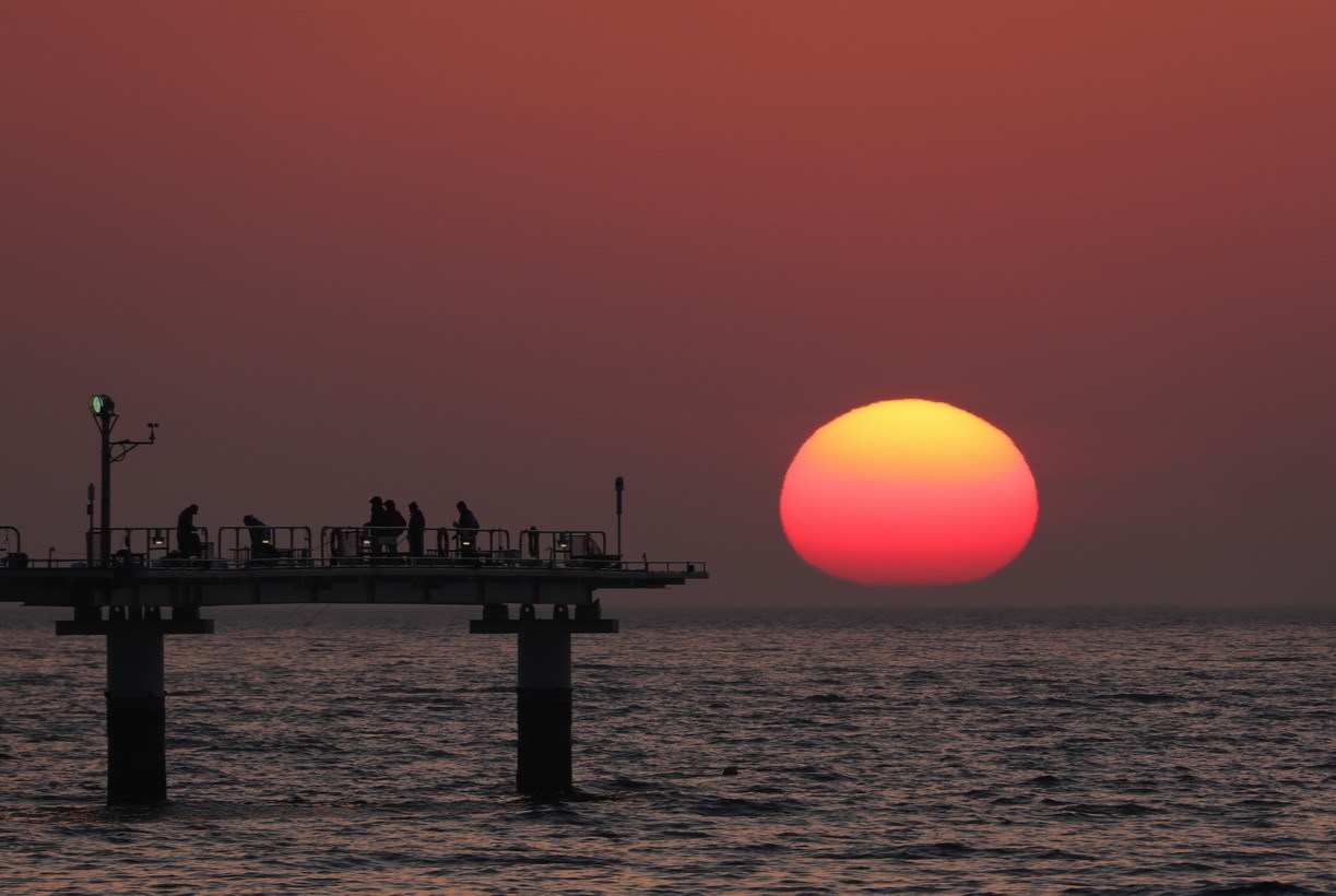 釣り公園夕陽（3月11日）_a0124530_21013768.jpg