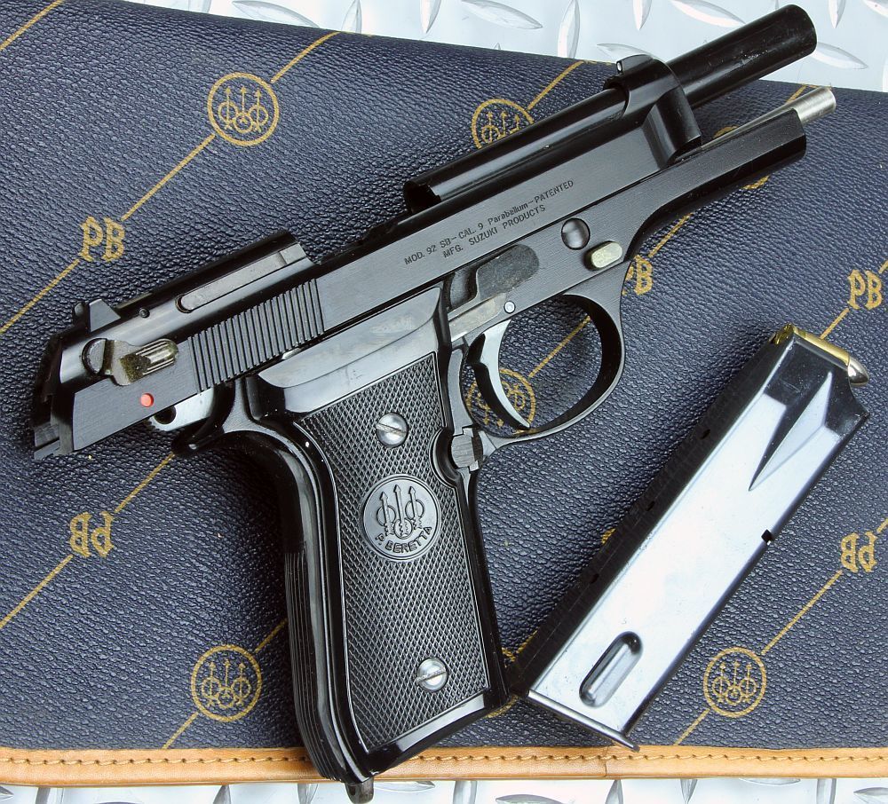 P.Beretta M92SB(ベレッタM92SB)/SUZUKI(鈴木製作所)モデルガン P.Beretta M92SB(ベレッタM92SB)/SUZUKI(鈴木製作所)モデルガン