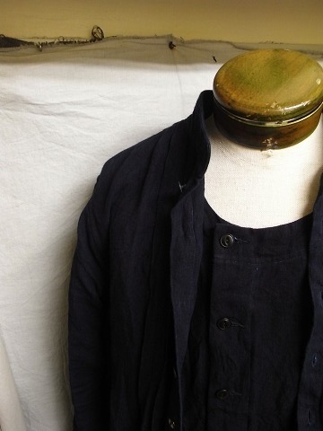 商品入荷のご案内 / da frenchwork heavylinen vest_e0130546_17314661.jpg