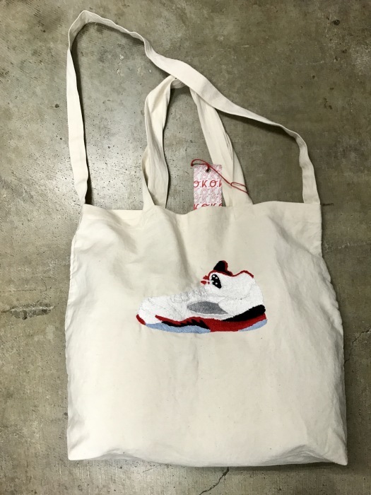 WHITE DAY に!★? 手刺繍 CANVAS ECO TOTE!♪!_d0152280_06554348.jpg
