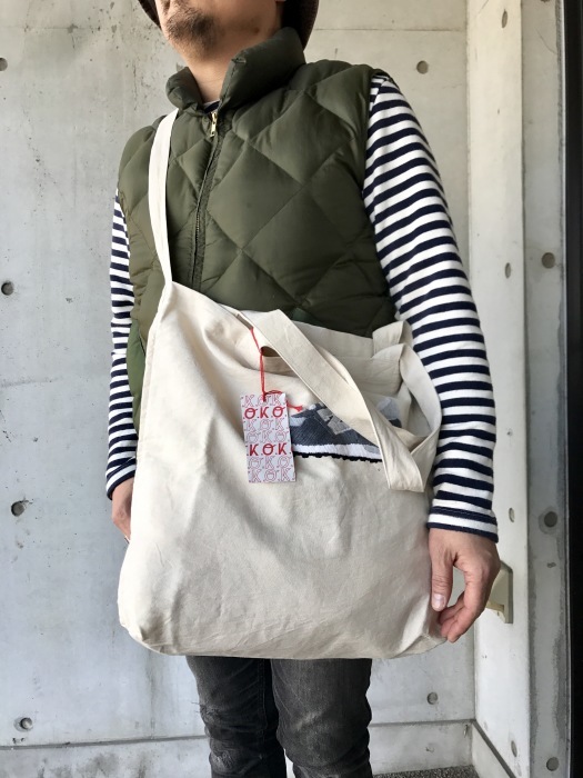 WHITE DAY に！★？　　手刺繍 CANVAS ECO TOTE！♪！_d0152280_06574881.jpg