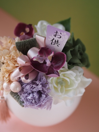 【仏花】オーダーアレンジメント+キッズクラス_d0144095_13301666.jpg
