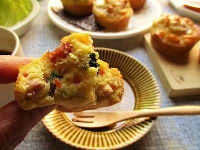 『創味シャンタン』のお味で野菜たっぷりマフィンも美味しい♪_a0305576_08093747.jpg