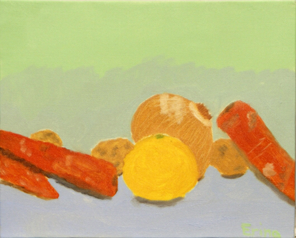 油絵「野菜」 : 造形ジュニアこども絵画教室ブログ