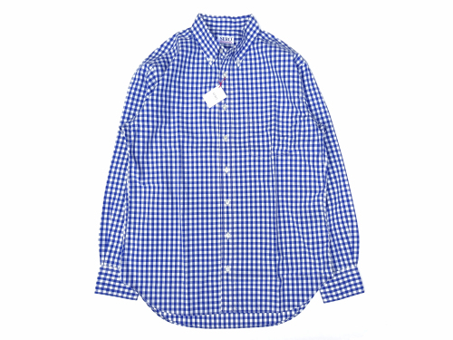 SERO (セロ) BUTTON DOWN SHIRTS L/S gingham ブルー_c0319603_15384359.jpg