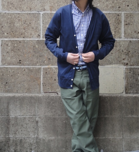 SERO (セロ) BUTTON DOWN SHIRTS L/S gingham ブルー_c0319603_16180811.jpg