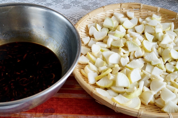 ■自家製漬物【滅茶美味しい！！干し大根のパリパリ漬け】我が家の定番です♪_b0033423_04281429.jpg
