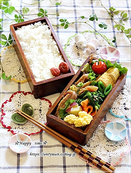 豚肉キャベツの味噌炒め弁当と春パスタ♪ - ☆Happy　time☆