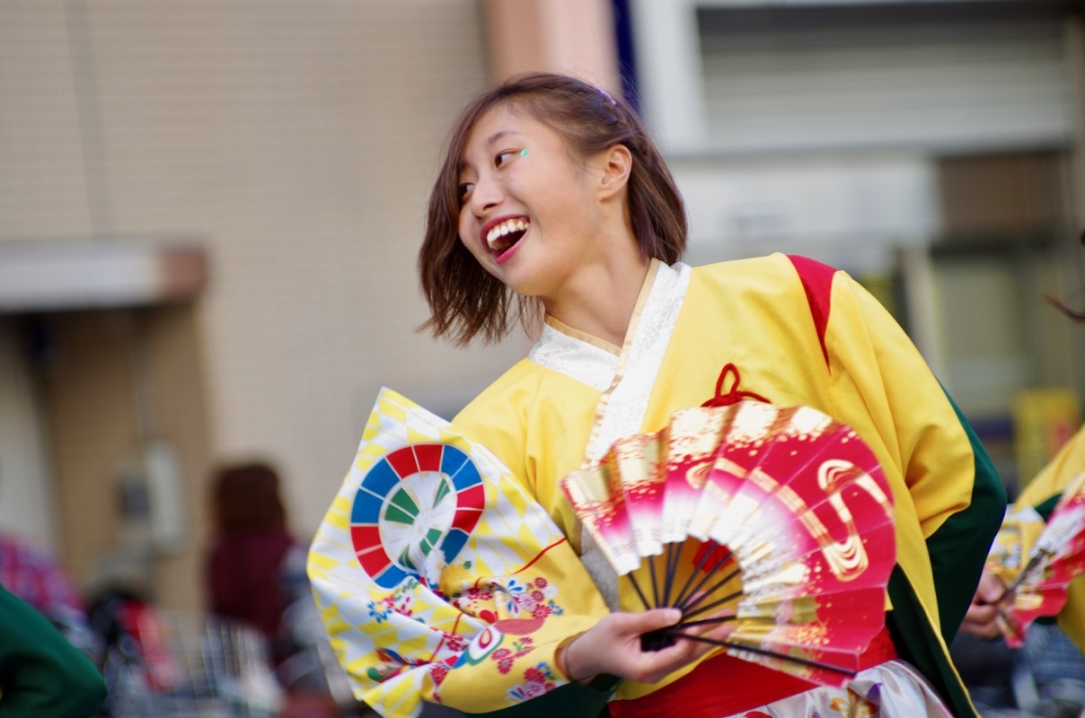 ２０１７YOSAKOIぶち楽市民祭その１１（山口県立大学奄美連合萩組）_a0009554_00465387.jpg