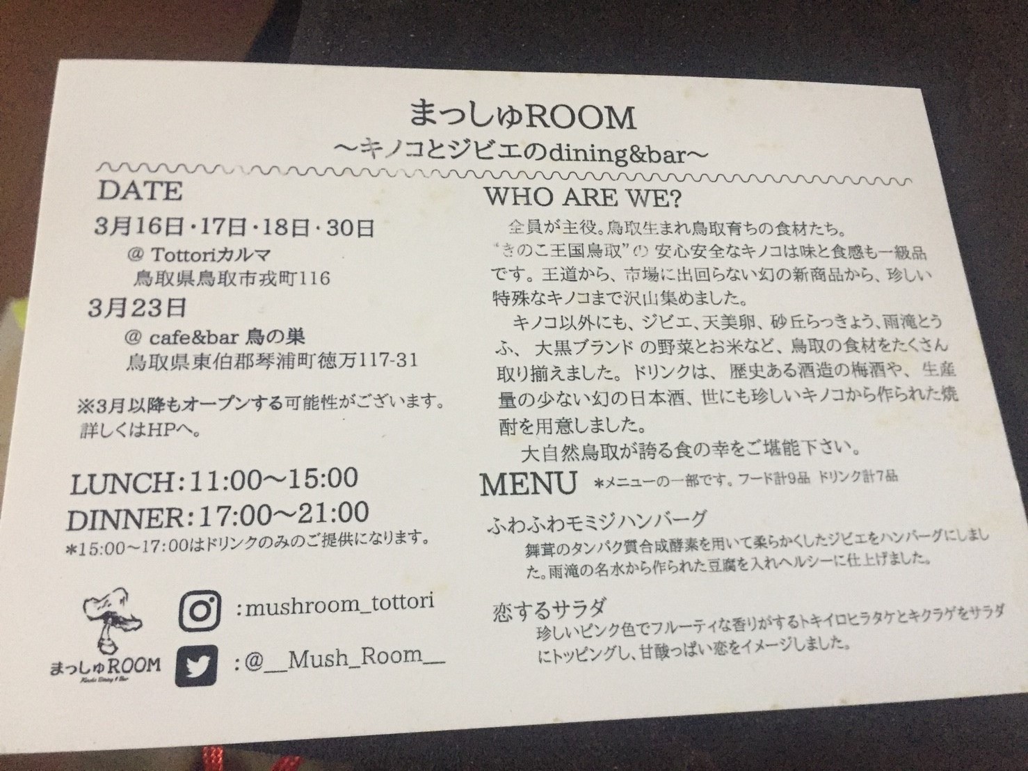 Tottoriカルマ まっしゅROOM_e0115904_17212631.jpg