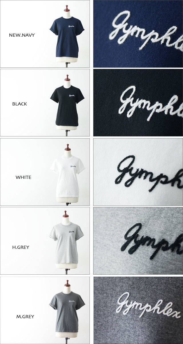 Gymphlex [ジムフレックス] COMBED COTTON JERSEY TEE [J-1155CH] クルーネック ロゴ刺繍 半袖Tシャツ・無地・コットン・綿 LADY\'S _f0051306_18031439.jpg