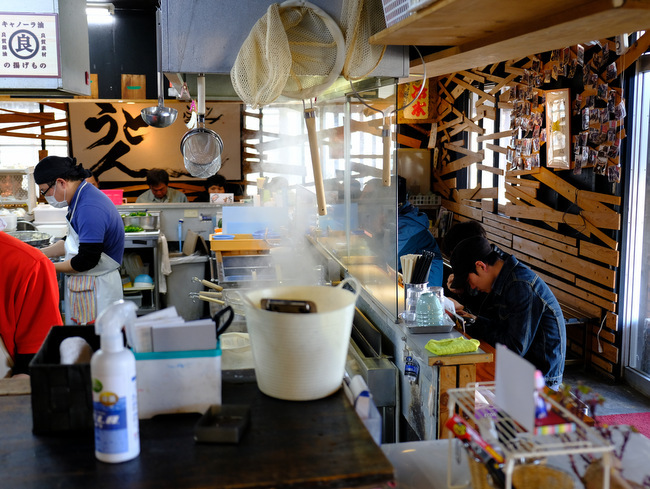 「宮崎・都城　ふたみうどん研究所　すじうどん、野菜天ぶっかけうどん」_a0000029_21193628.jpg