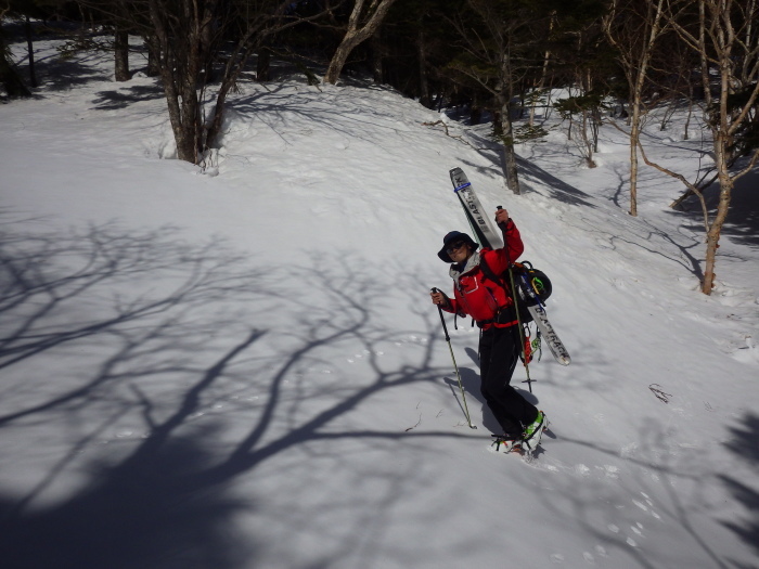 吾妻山・五色温泉からの高山下り ～ ２０１８年３月１１日_f0170180_21374837.jpg