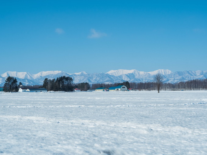 春の日差しが降り注ぐ畑・・でも雪どけはまだまだです。_f0276498_22565716.jpg