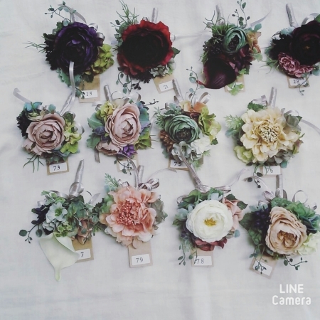 造花コサージュ状況 Nest