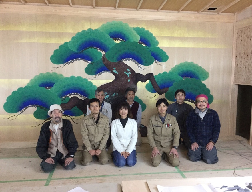 鏡板① 製作 2017.10.15〜12.30_e0105782_15391655.jpg