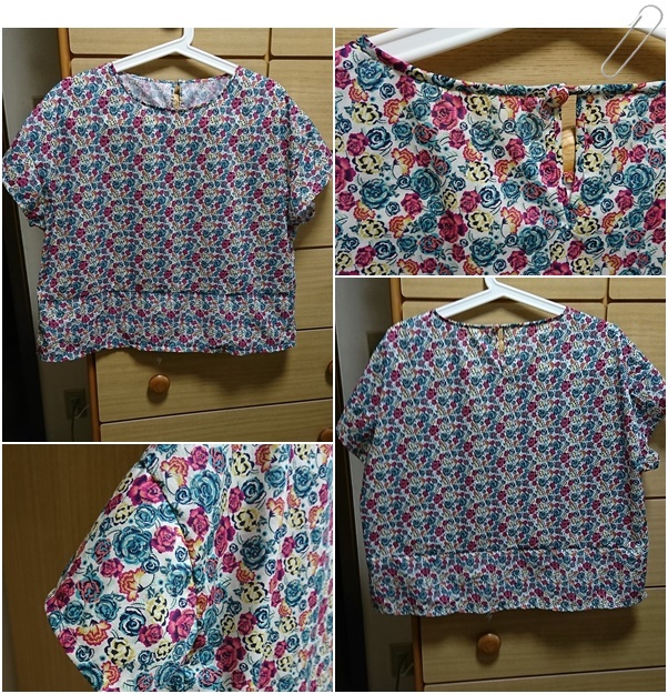 春夏準備です １ｍでブラウス他 小さな庭で