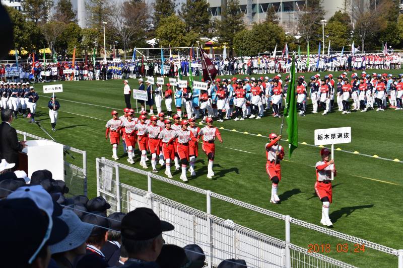 都道府県選抜開会式と岸城中練習試合_b0249247_18404619.jpg