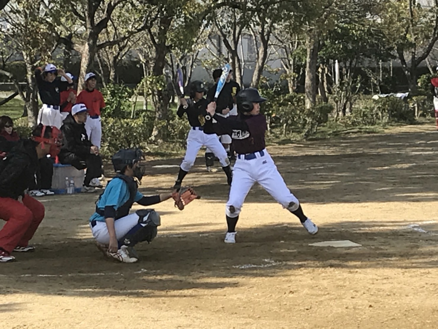 都道府県選抜開会式と岸城中練習試合_b0249247_18413143.jpg