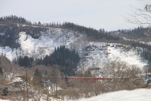 白川湖畔＆飯豊山風景：春分・１,2018.3.21_c0075701_17171231.jpg