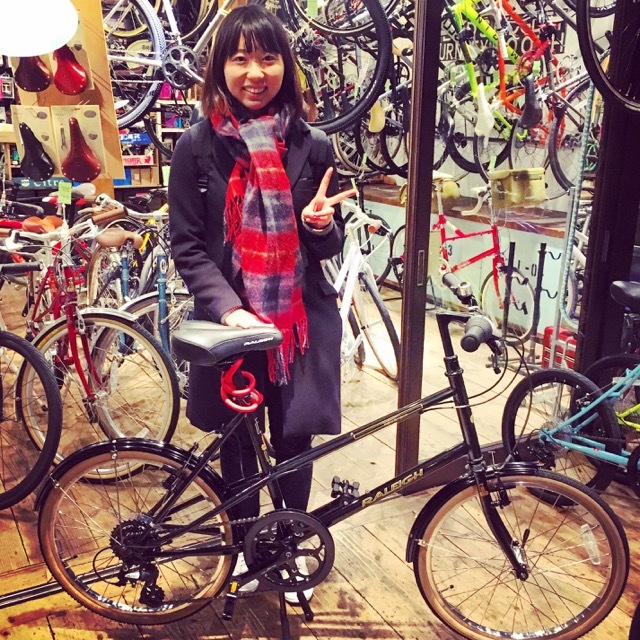 ☆今日のバイシクルガール☆ 自転車女子 自転車ガール ミニベロ クロスバイク ライトウェイ トーキョーバイク シュウイン ラレー ブルーノ おしゃれ自転車 マリン ターン_b0212032_20481163.jpg