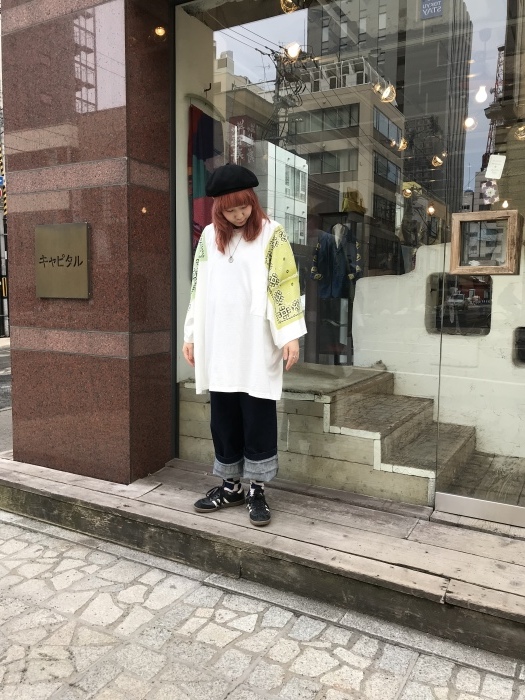 KAPITAL]18.5/-天竺 バンダナHUGE-T（COOKIE） - TAKE FIVE